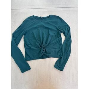 Zobha Tie Front Workout Top Clean Girl Cropped Balletcore